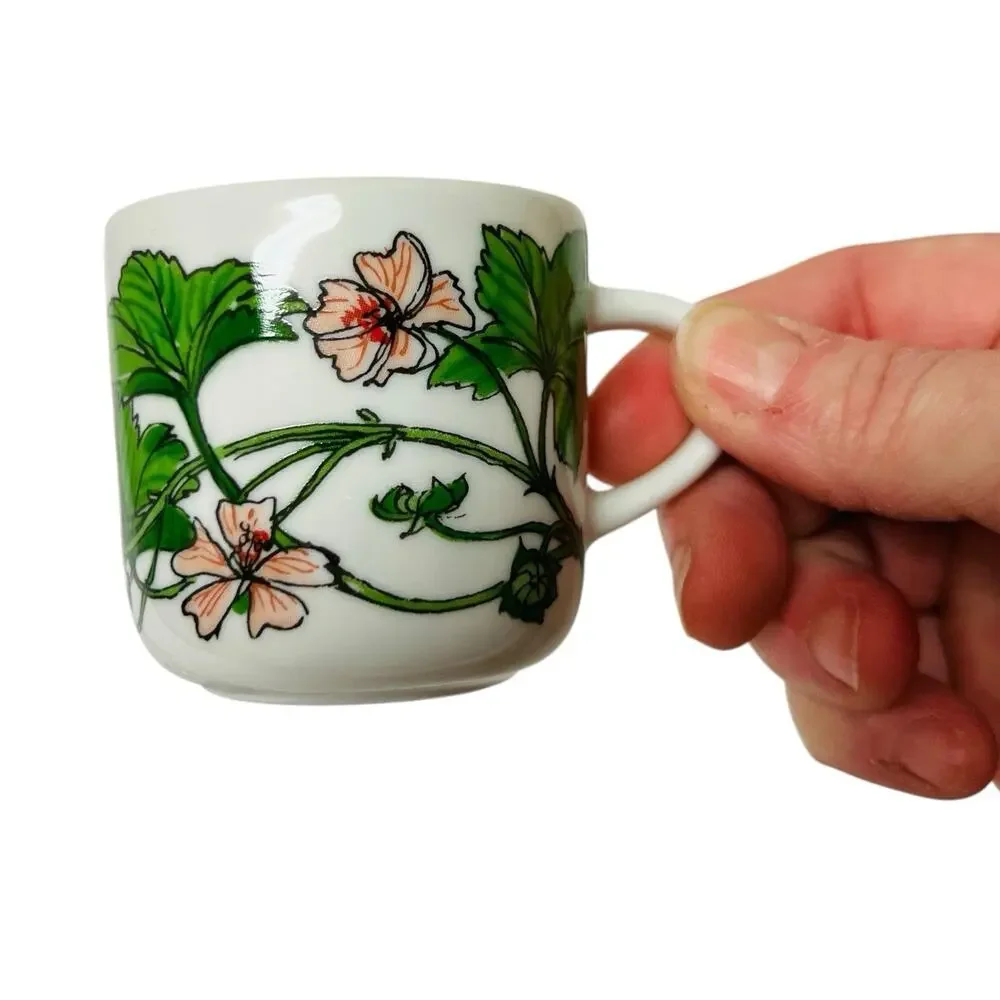 4 IKEA Spal Demitasse Cup Saucer Espresso Set Midsommar By Marguerite Walfridson